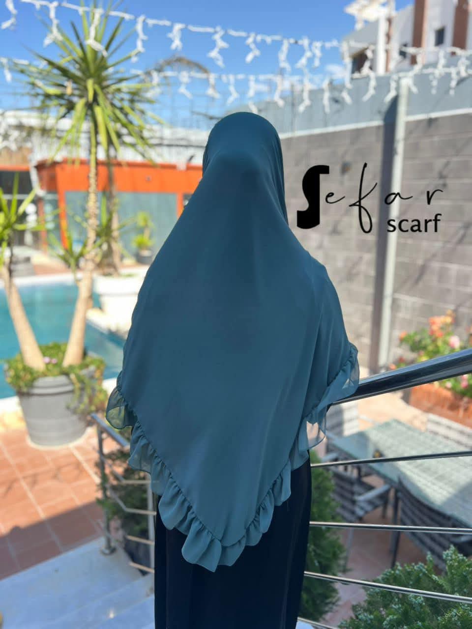 خمار شرعي كشكة 150*150 فولار