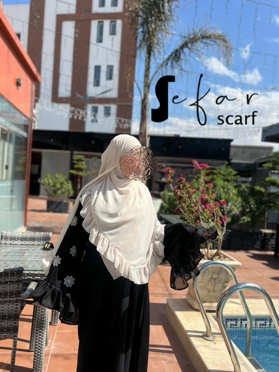 خمار شرعي كشكة 150*150 فولار